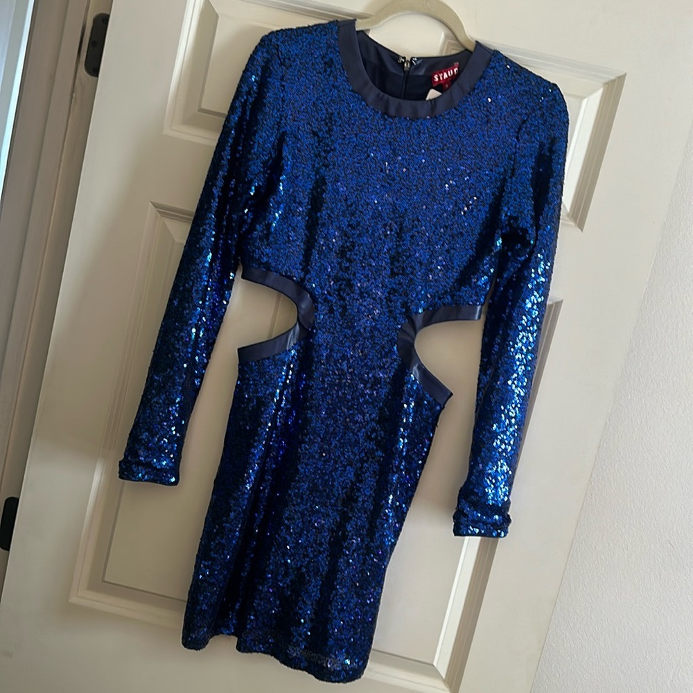 STAUD cutout blue mini